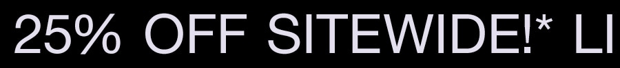 20% Off Sitewide*