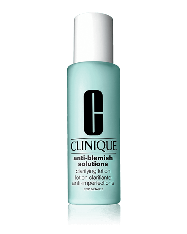 Anti-Blemish Solutions Clarifying Lotion, Salicylic acid infused formula exfoliates, reduces excess oil that can clog pores and lead to breakouts.