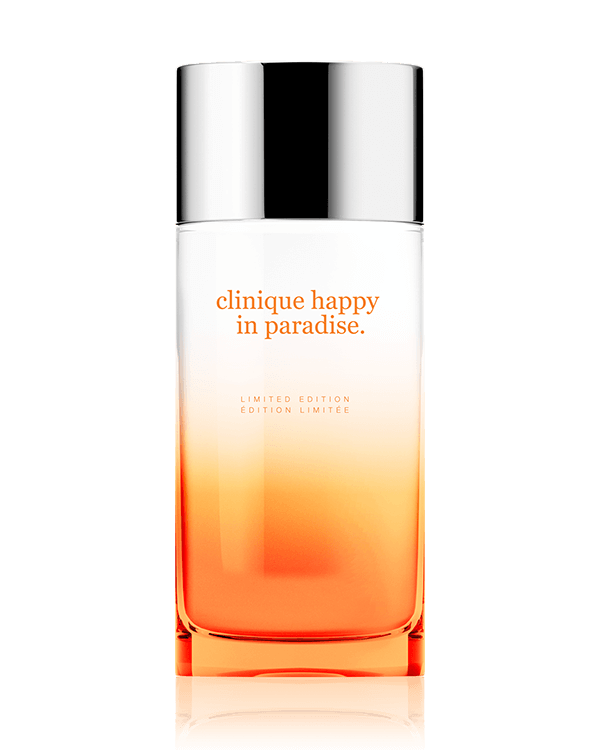 Clinique Happy in Paradise™ Limited Edition Eau de Parfum, A limited-edition, sun-kissed scent that takes you to paradise, wherever you are. Wear it and escape.
