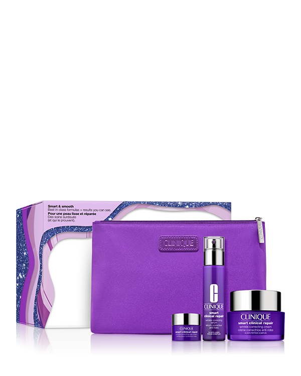 Smart &amp; Smooth Skincare Set, Our best-in-class formulas for results you can see. Worth $268.