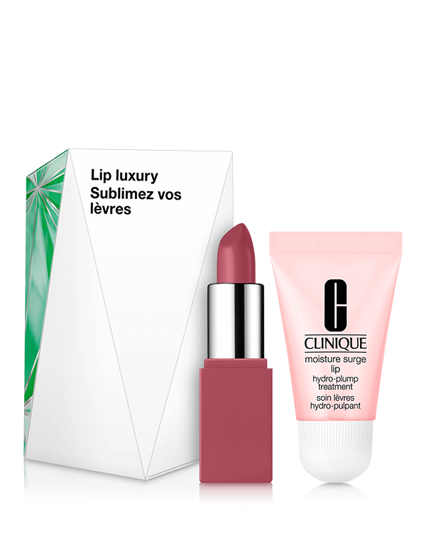 Lip Luxury Set, Prep and party with this lip duo. Worth $74.
