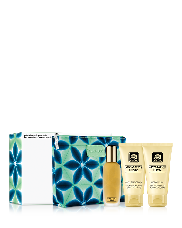 Aromatics Elixir Essentials Fragrance Set, An exclusive travel-ready fragrance trio for head-to-toe intrigue. $186 value.