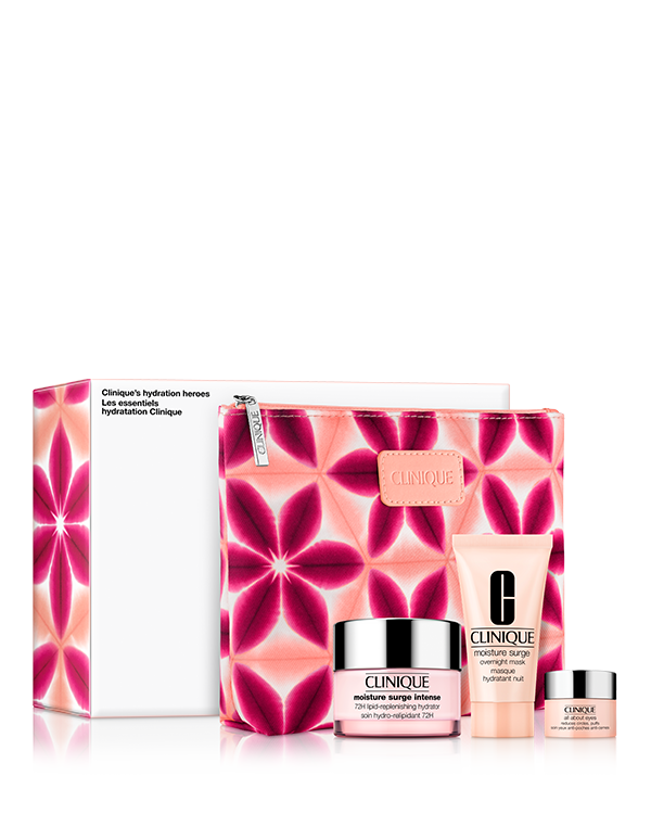 Hydration Heroes Skincare Set, A trio of moisture must-haves to quench thirsty skin. $104 value.
