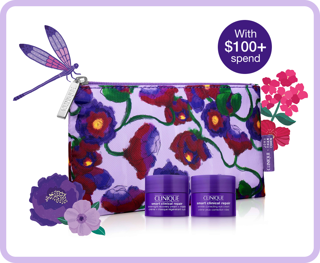 Receive a free 3-piece Smart gift including bag when you spend $100+*. 