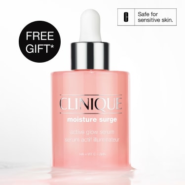 Receive a free full-size Moisture Surge Active Glow Serum 30ml when you spend $120+*