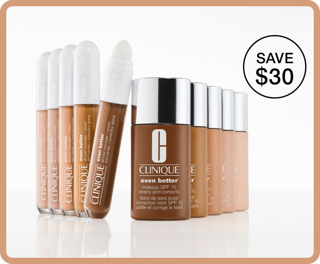 Enjoy 25% OFF* when you buy any Even Better Makeup SPF 15 & Even Better Concealer together.